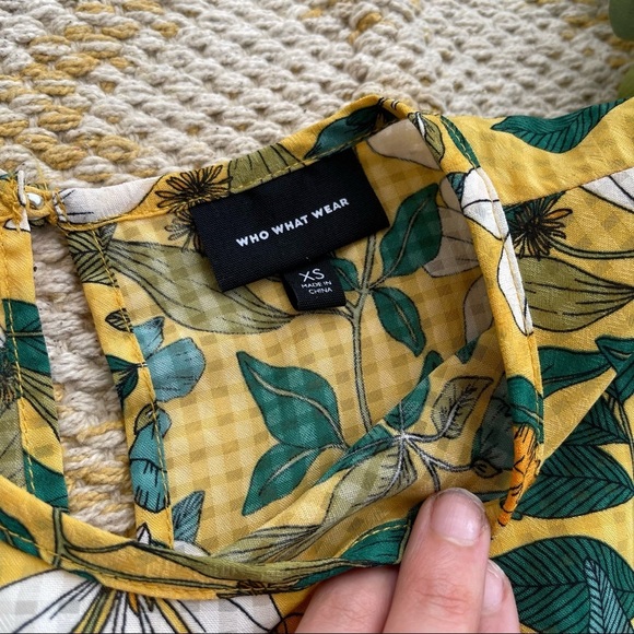 Who what wear yellow floral dress - Picture 5 of 11